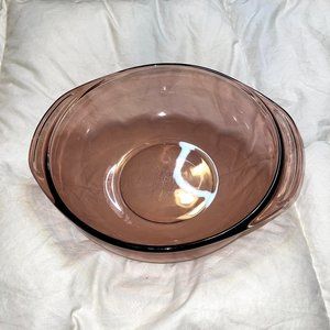 pyrex mixing bowl amethyst 1990's vintage glasswar